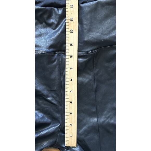 NWT Popilush Shapewear Faux Leather Tummy Control High Rise Leggings Small - Picture 4 of 7